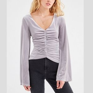 NWT UO Velvet Bell Sleeve Sweater
